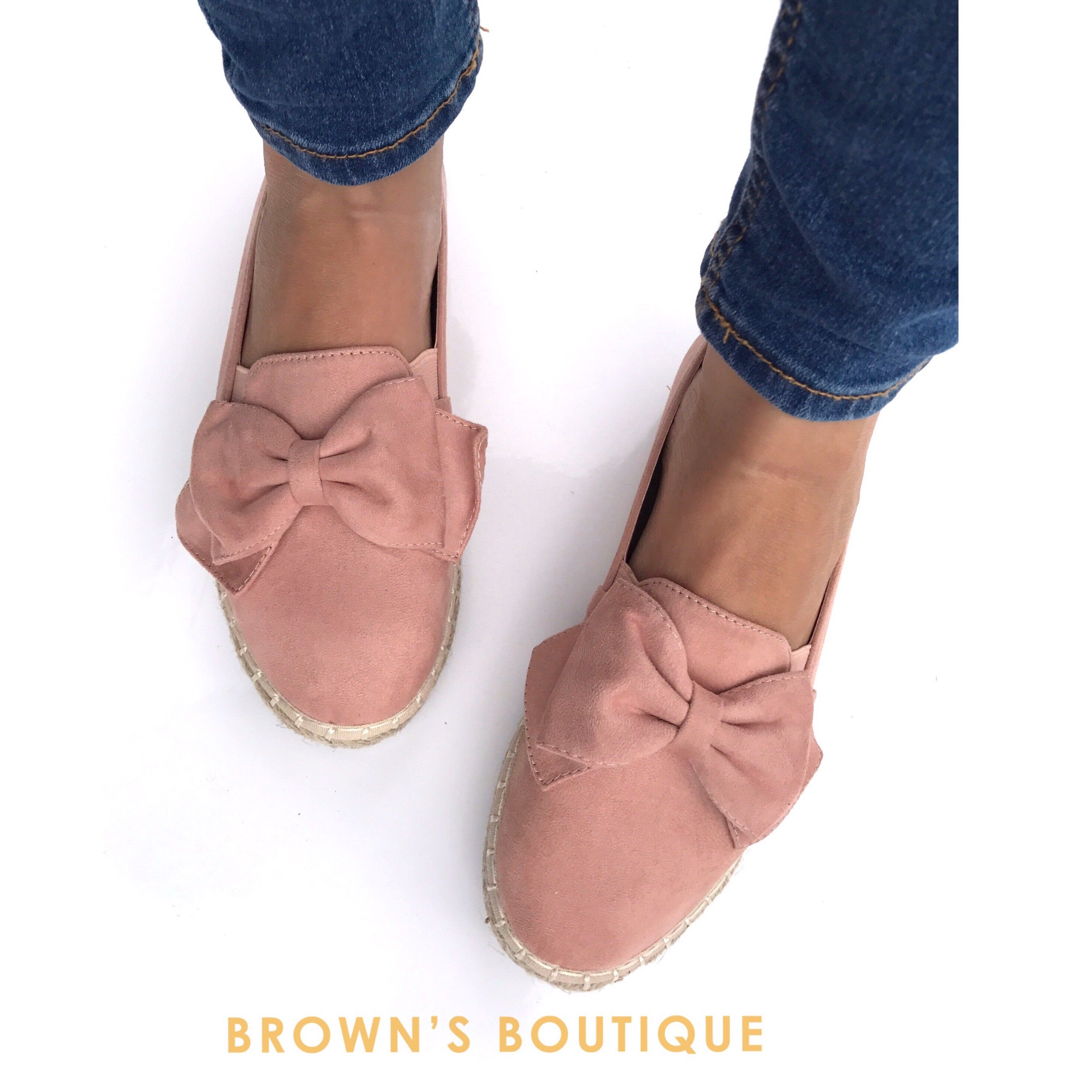 Bow Espadrille - Pink
